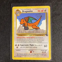Dragonite #5 Black Star WB First Movie Promo 1999 WOTC Vintage Pokemon Card - Image 1