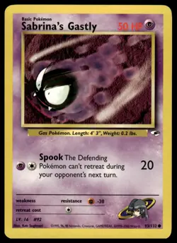 Pokemon Gym Heroes 93/132 Sabrina's Gastly - Image 1