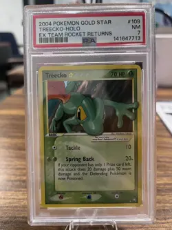 Treecko 2004 Pokemon Team Rocket Returns Gold Star PSA 7 #109 - Image 3