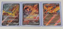 Pokemon Team Rocket's Moltres ALL 3 UPC Stamped PROMOS 229/182 208/182 031/182 - Image 1