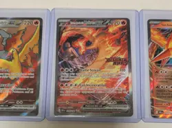 Pokemon Team Rocket's Moltres ALL 3 UPC Stamped PROMOS 229/182 208/182 031/182 - Image 3