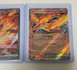 Pokemon Team Rocket's Moltres ALL 3 UPC Stamped PROMOS 229/182 208/182 031/182 - Image 4