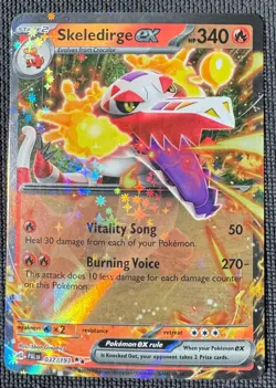 SKELEDIRGE EX 037/193 DOUBLE RARE PALDEA EVOLVED POKEMON HOLO NM - Image 1