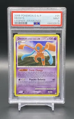 2008 POKEMON DIAMOND & PEARL LEGENDS AWAKENED #25 DEOXYS PSA 9 - Image 1