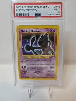 2002 POKEMON NEO DESTINY #109 SHINING MEWTWO PSA 9 - Image 1