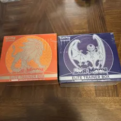 Both Sun & Moon Base ETB Set Solgaleo & Lunala Elite Trainer Boxes Sealed - Image 1