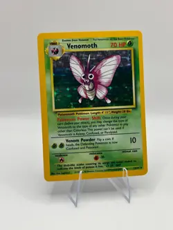 Venomoth NO SYMBOL ERROR NEAR MINT Holo #13/64 1999 Pokemon Jungle Error - Image 1