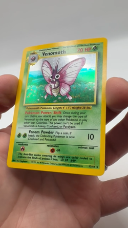 Venomoth NO SYMBOL ERROR NEAR MINT Holo #13/64 1999 Pokemon Jungle Error - Image 2