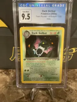 Pokemon Dark Golbat 7/82 1st Edition Holo Team Rocket 2000 GEM MINT 10 - Image 1