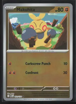 072/132 Makuhita - ME01 Mega Evolution Reverse Holo NM Pokemon - Image 1