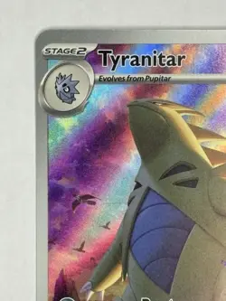 Pokemon Tyranitar 222/193 Sv02: Paldea Evolved Illustration Rare Holo - Image 3