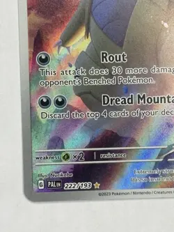 Pokemon Tyranitar 222/193 Sv02: Paldea Evolved Illustration Rare Holo - Image 5