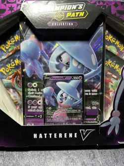 POKEMON TCG CHAMPIONS PATH HATTERENE V BOX COLLECTION NEW FACTORY SEALED - Image 2