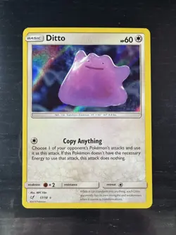 Ditto Holo Rare Detective Pikachu 17/18 Pokemon TCG LP- - Image 1
