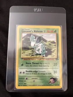 Pokemon Giovanni's Nidoran - WOTC Gym Challenge Common 75/132 Unlimited - Image 1