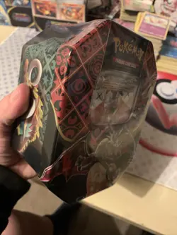 Pokemon TCG Scarlet & Violet Paldean Fates Charizard ex 4 Pack Tin - New Sealed - Image 4