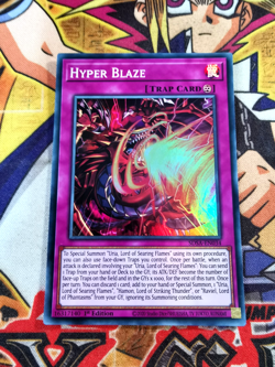 Hyper Blaze sdsa-en034 1st Edition (VLP) Super Rare Yu-Gi-Oh! - Image 1