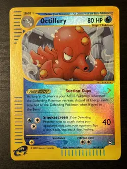 Octillery 26/147 Reverse Holo Rare Aquapolis Pokemon Card 2002 WOTC Lp+ - Image 1