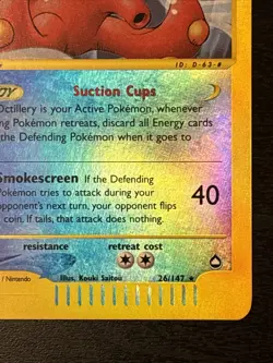 Octillery 26/147 Reverse Holo Rare Aquapolis Pokemon Card 2002 WOTC Lp+ - Image 4