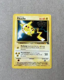 Pokemon Pikachu Promo Card #4 Wizards of the Coast the First Movie - Image 1