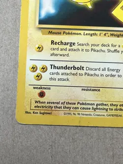 Pokemon Pikachu Promo Card #4 Wizards of the Coast the First Movie - Image 2