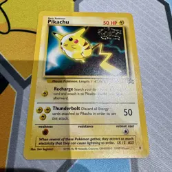 1999 Pokemon Pikachu Promo Card #4 Wizards of the Coast the First Movie NM - Image 1