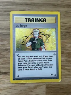 Lt. Surge 17/132 | Pokemon Gym Heroes | Holo Rare - Image 1
