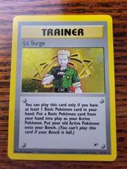 MP! - Lt. Surge 17/132 | Pokemon Gym Heroes | Holo Rare - Image 1