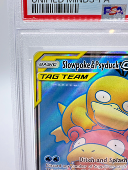 2019 Pokemon S&M Unified Minds Slowpoke & Psyduck GX #217 | TAG TEAM PSA 9 MINT - Image 2