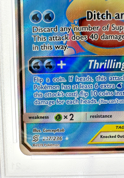 2019 Pokemon S&M Unified Minds Slowpoke & Psyduck GX #217 | TAG TEAM PSA 9 MINT - Image 4