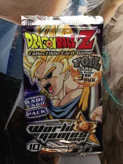 Dragonball Z "World Games" 10-Card Unlimited Sealed Booster Pack X1 - Image 1