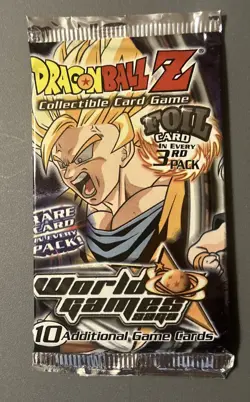 Dragonball Z "World Games" 10-Card Unlimited Sealed Booster Pack x 1 pack - Image 1