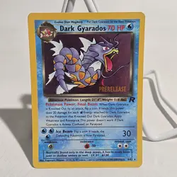 Dark Gyarados Holo Team Rocket Prerelease Promo Pokemon Card - NM Near Mint 8/82 - Image 1