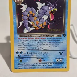 Dark Gyarados Holo Team Rocket Prerelease Promo Pokemon Card - NM Near Mint 8/82 - Image 2