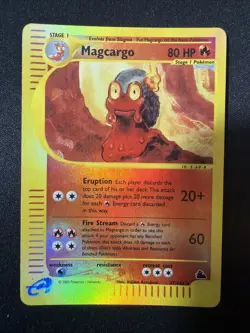 Skyridge Magcargo Reverse Holo 17/144 Pokemon Card WOTC Played - Image 1