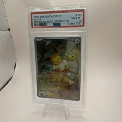 2025 POKEMON SVP PRISMATIC EVOLUTIONS ETB PROMO #173 EEVEE PSA 10 - Image 2