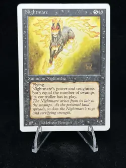 NIGHTMARE Revised Edition 1994 Magic The Gathering (MTG) TCG CCG 🔥Rare🔥 - Image 1