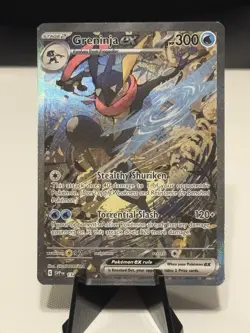 Pokemon TCG Scarlet & Violet Greninja EX 132 Black Star Promo Card - Image 1