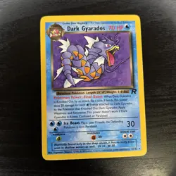 Dark Gyarados 25/82 Non Holo Team Rocket Rare MP Pokemon Card WoTC 1999 Vintage - Image 1