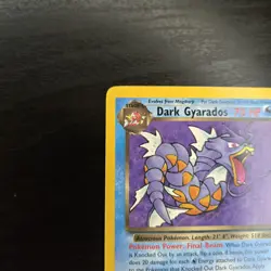 Dark Gyarados 25/82 Non Holo Team Rocket Rare MP Pokemon Card WoTC 1999 Vintage - Image 4