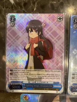 Weiss Schwarz Rascal Does Not Dream English Lot Of 3 Cards 2 SR 1 RRR - Image 3