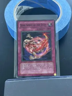Dark Spirit of the Silent LON-079 1st Edition Yugioh Rare Trap Card - Image 1