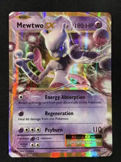 Mewtwo EX 52/108 Ultra Rare Holo XY - Evolutions Pokemon Card - Image 1