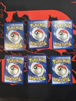Lot Of 6 Old Vintage Pokemon Fossil Cards WOTC Psyduck Kabuto Grimer Slowpoke - Image 2