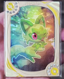 Metal Pokemon Card Sprigatito Fan Art - Image 1