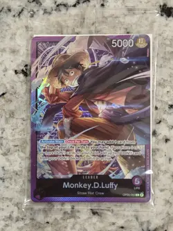 Monkey D Luffy OP05-060 Leader Sound Loader Promo One Piece Card English SEALED - Image 1