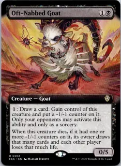 Oft-Nabbed Goat (Extended Art) R Commander: Lorwyn Eclipsed 31 NM MTG - Image 1