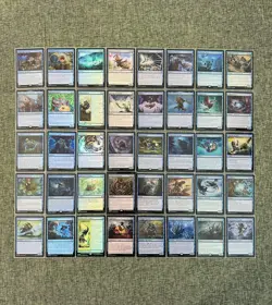 Bloomburrow 0041-0081 Foil Complete Set BLUE Kitsa Mockingbird Pack Fresh NM - Image 1