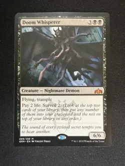 Doom Whisperer 69 - M - Guilds of Ravnica - Normal - MTG - LP - Image 1