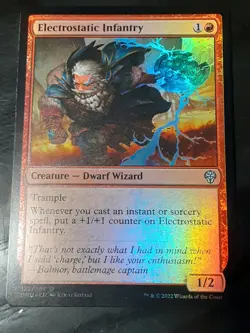 Electrostatic Infantry FOIL , Dominaria United , Near Mint ,MTG, FREE SHIPPING - Image 1